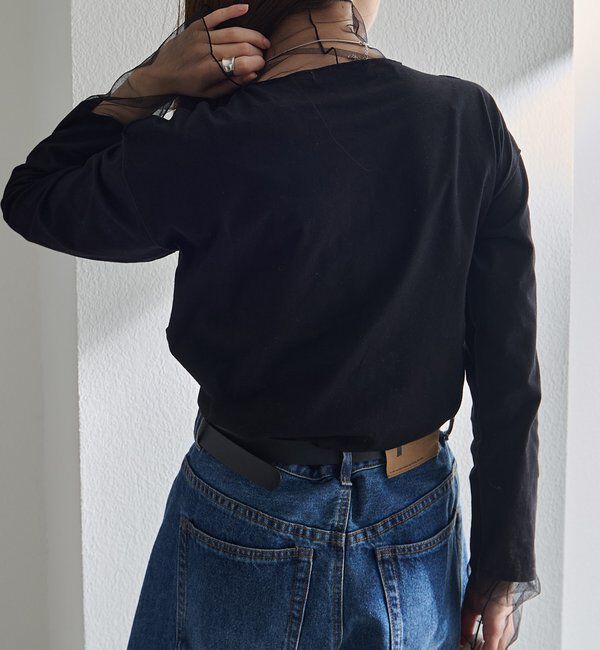  「【リバイバル】チュールドッキングレイヤードカットソー」|プルオーバー|