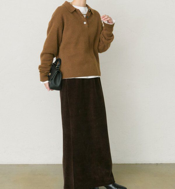  「【25th】FOX混ニットポロ」|ニット・セーター|