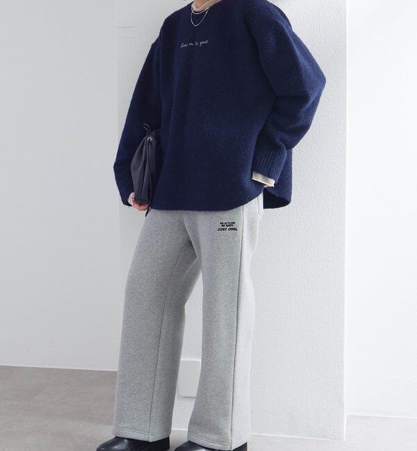  「ロゴ刺繍ニットプルオーバー」|キャミソール|