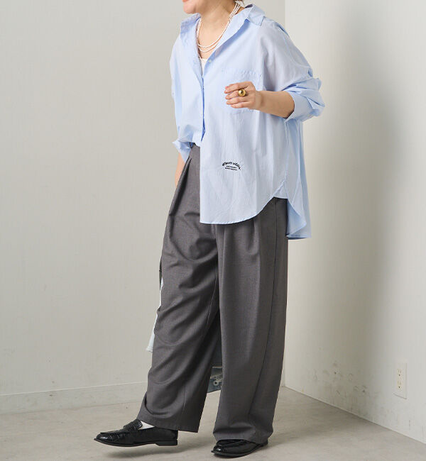  「リヨセルコットンオーバーシャツ」|シャツ・ブラウス|