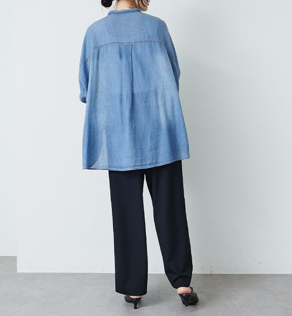  「【リニューアル】ツータックウエストゴムストレッチパンツ」|その他|