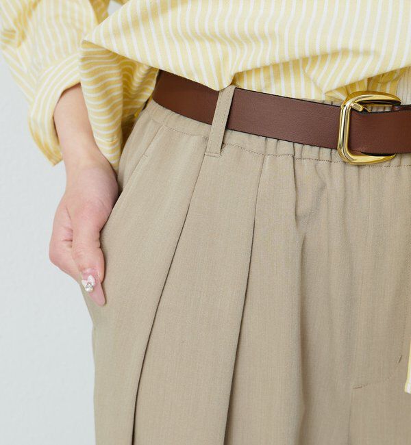  「【リニューアル】ツータックウエストゴムストレッチパンツ」|その他|