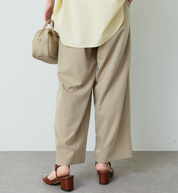  「【リニューアル】ツータックウエストゴムストレッチパンツ」|その他|