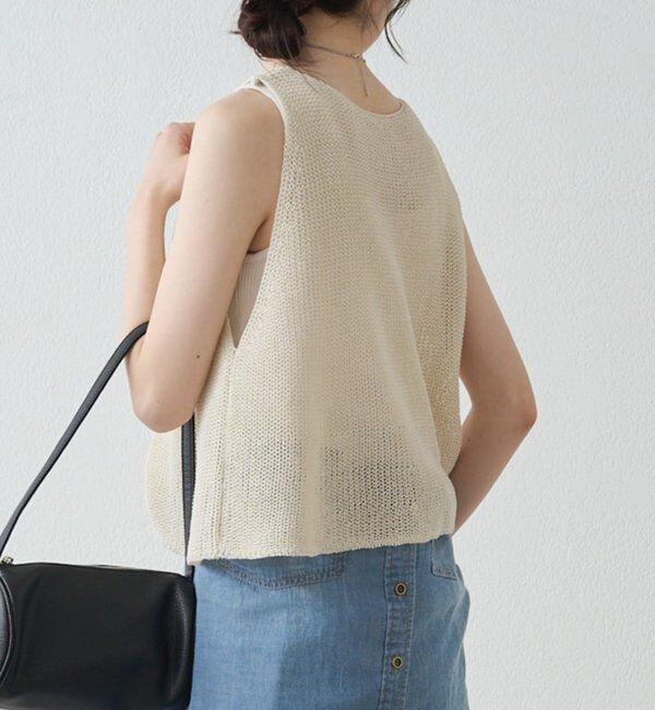  「片畦ニットビスチェ」|ニット・セーター|