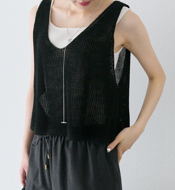  「片畦ニットビスチェ」|ニット・セーター|