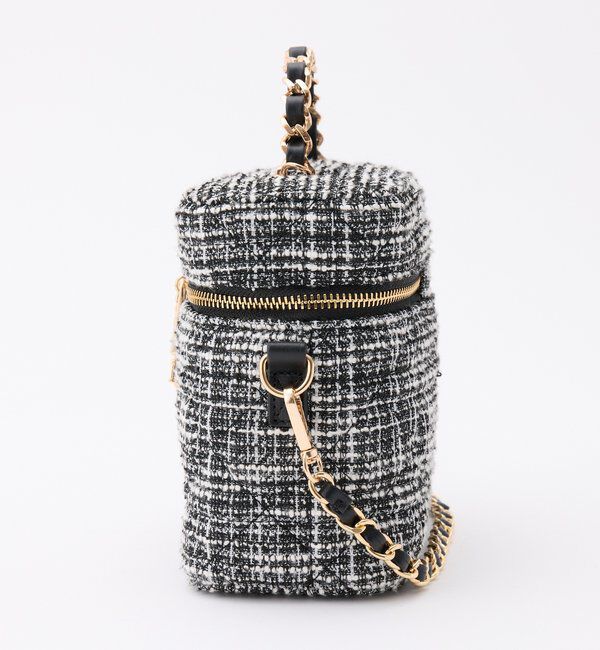  「チャーム付きキルティングバニティバッグ」|ショルダー・メッセンジャー|