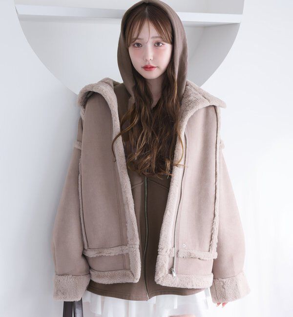  「【WEB限定】ビッグシルエットジップパーカー／裏毛」|プルオーバー|