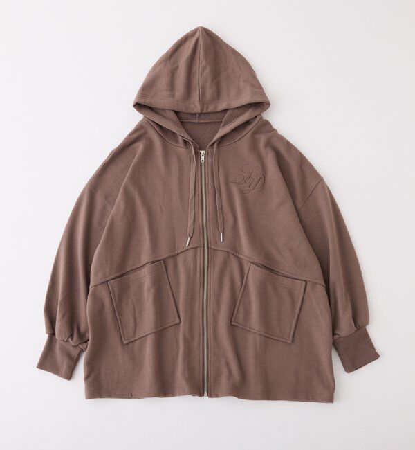  「【WEB限定】ビッグシルエットジップパーカー／裏毛」|プルオーバー|
