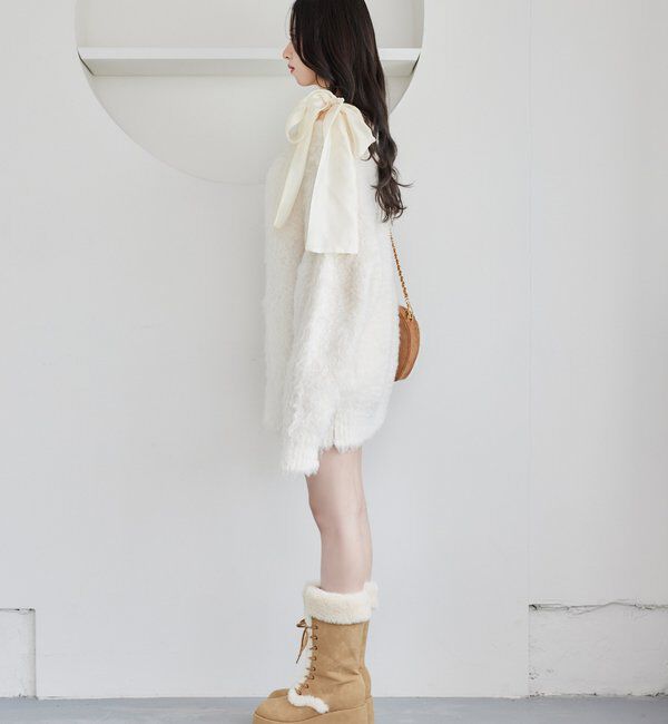  「マイナス３キロレースアップムートンブーツ」|その他|