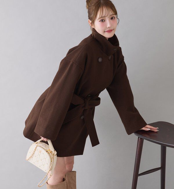  「3WAY衿袖ファーミドルコート」|その他|