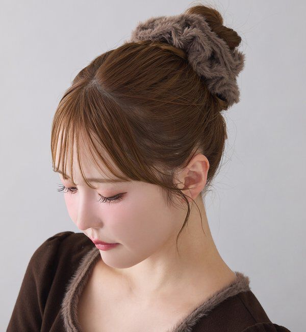  「フェザーシュシュ付きトップス」|プルオーバー|