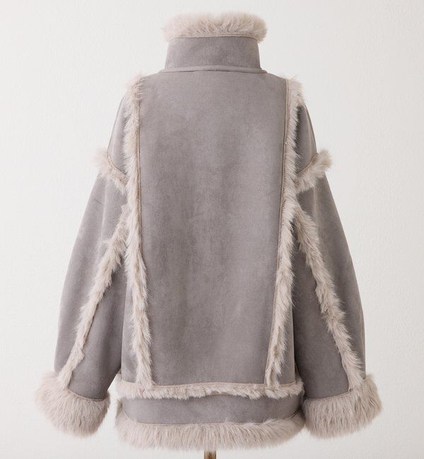  「フェイクムートンロングジャケット」|ダウンベスト・ベスト|