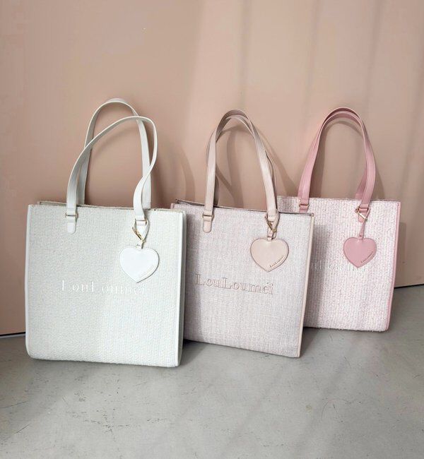  「【LouLoumei】全10色展開/ハートチャーム付きキャリーオントート/推し活」|その他|