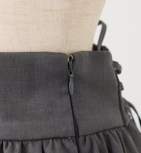  「レース付きバルーンミニスカパン」|スカート|