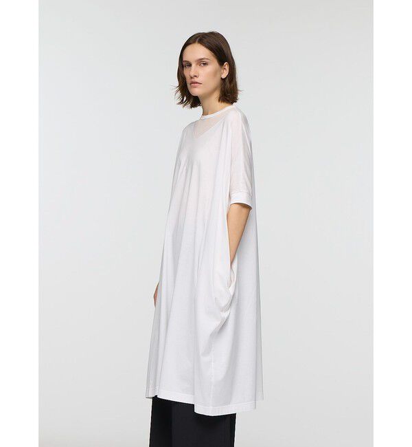 mizuiro ind「mizuiro ind チュールネックワイドワンピース」|ワンピース|