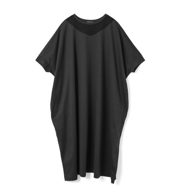 mizuiro ind「mizuiro ind チュールネックワイドワンピース」|ワンピース|ブラック