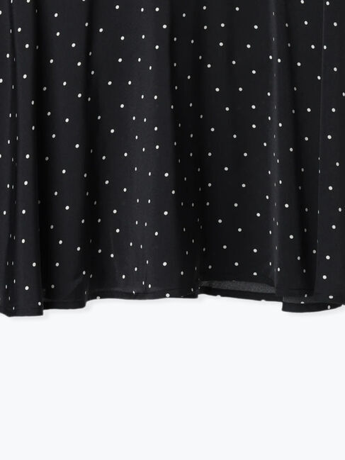 Lugnoncure「無地/ドット切替フレアスカート」|スカート|