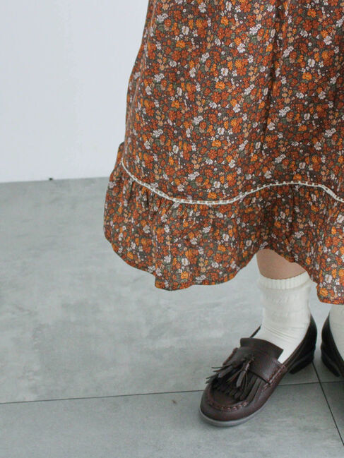 Samansa Mos2「【WEB限定】胸元配色花柄ワンピース」|ワンピース|