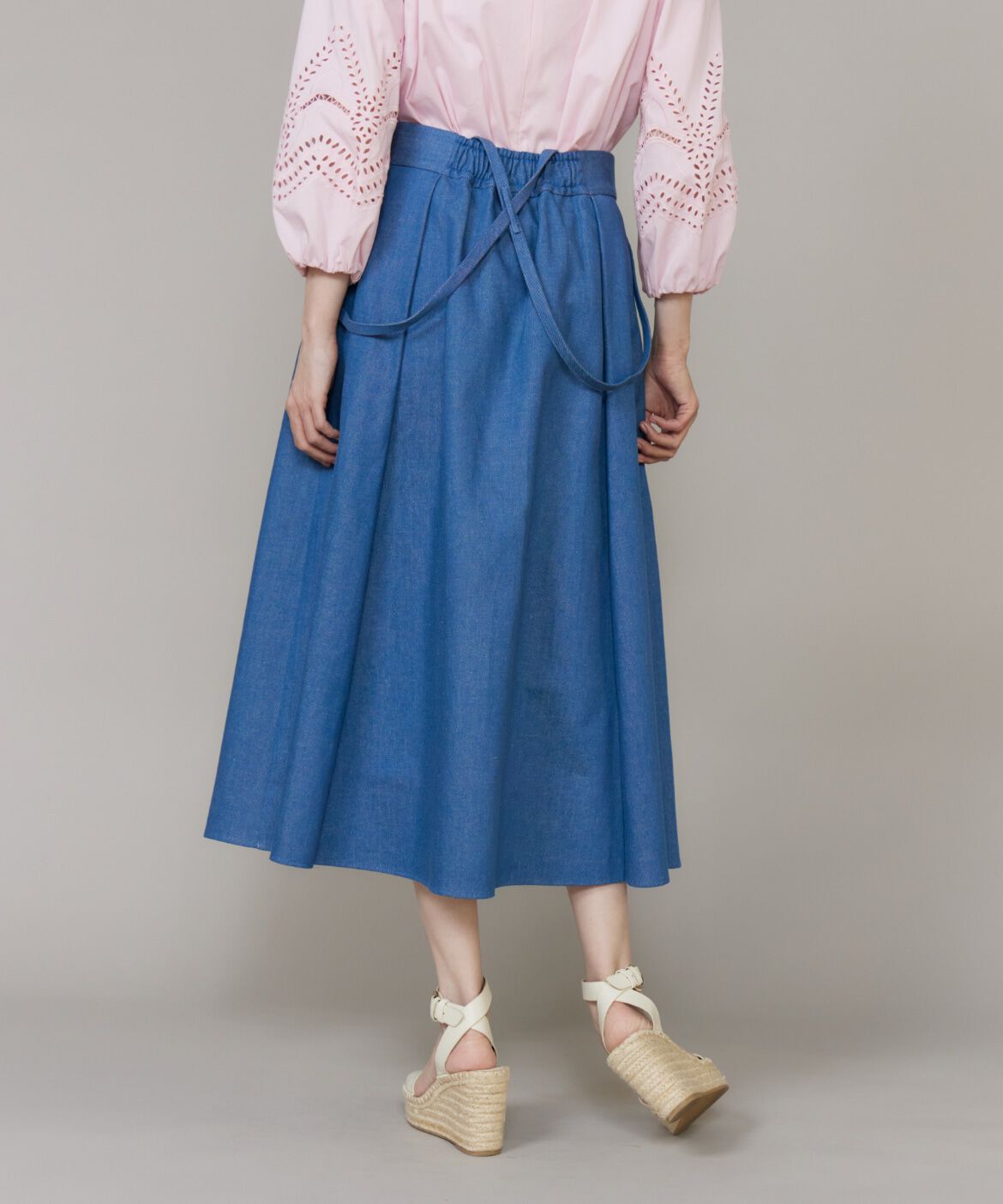 Maglie le cassetto「《WEB･POPUP限定》ｻｽﾍﾟﾝﾀﾞｰ付きﾃﾞﾆﾑﾀｯｸｽｶｰﾄ《M Maglie le」|スカート|