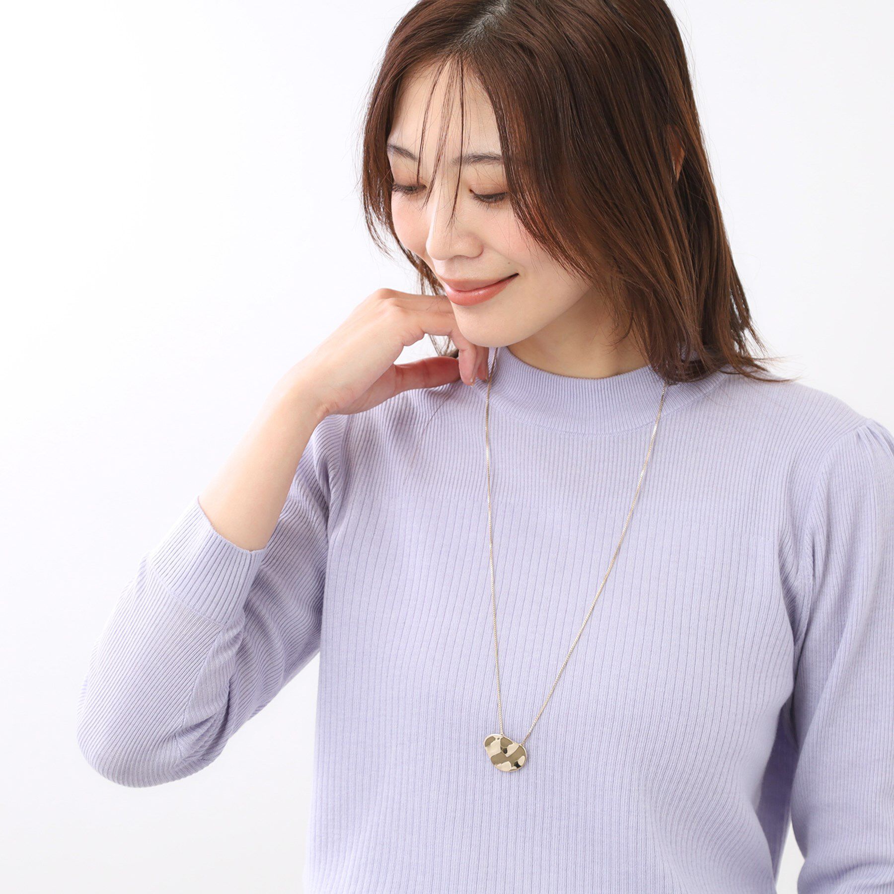 Reflect「メタルプレートロングネックレス」|ネックレス|