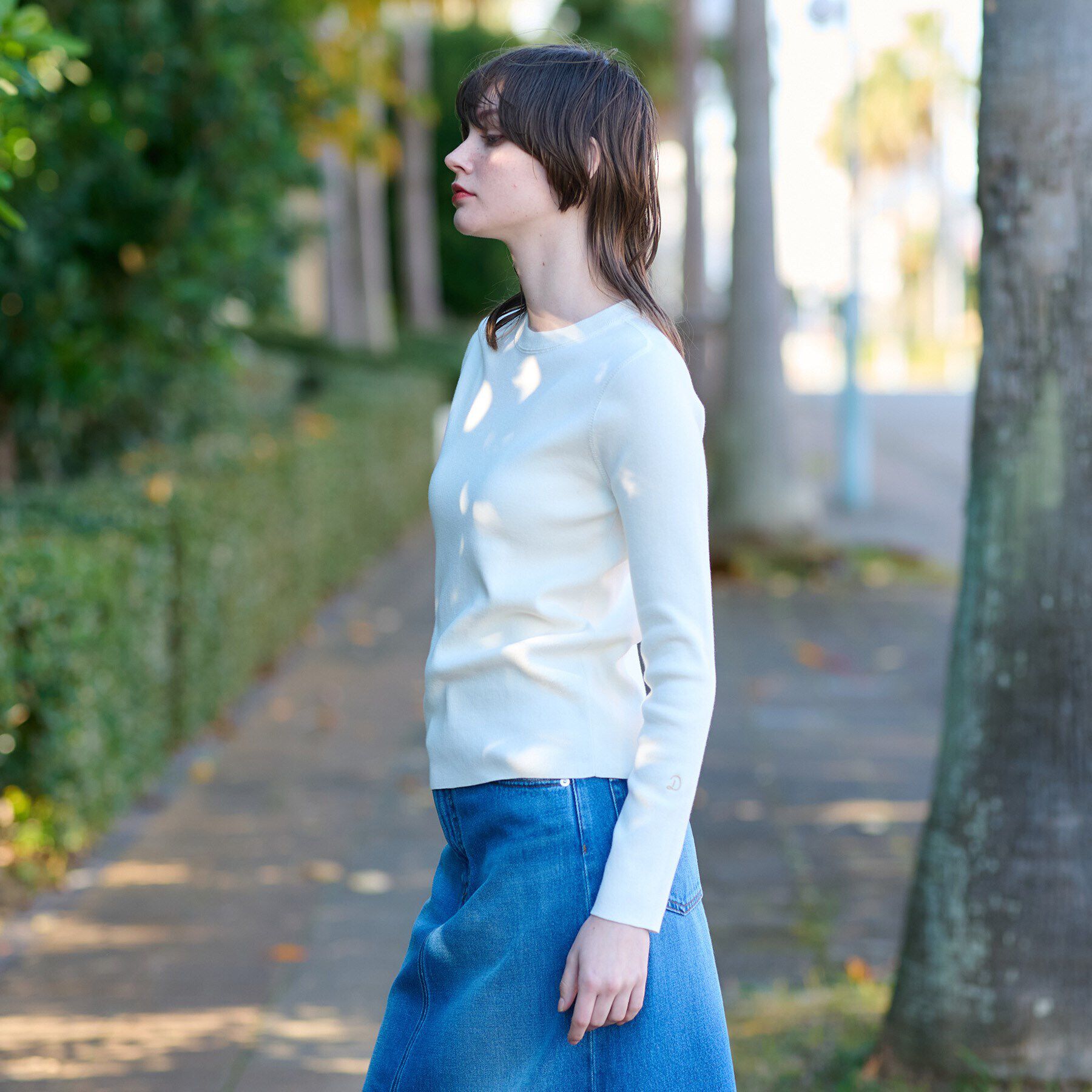 DRESSTERIOR「【ウォッシャブル】コットンフルニードルプルオーバーニット」|ニット・セーター|