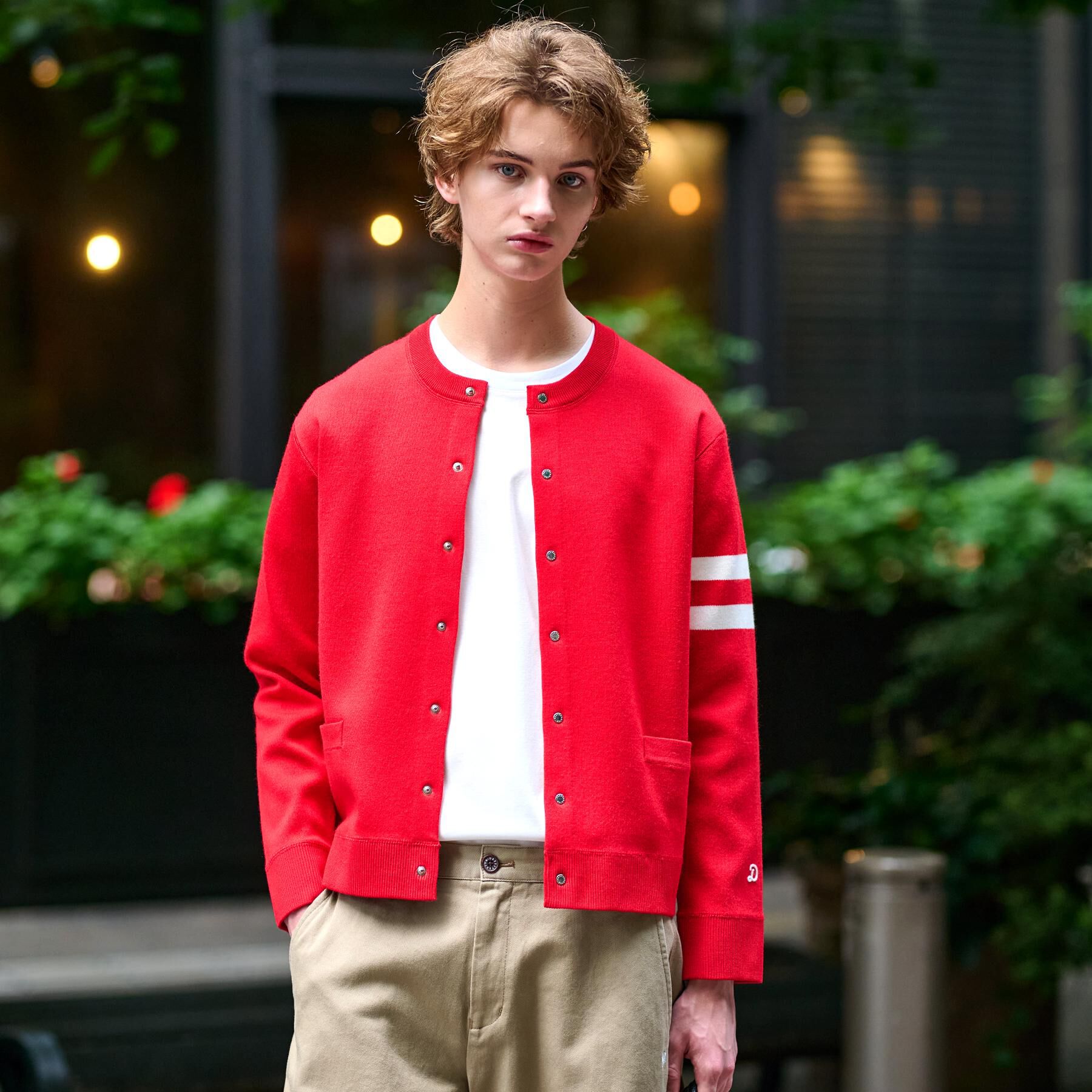 DRESSTERIOR「ウォッシャブル アームライン ラウンドカーディガン」|カーディガン|