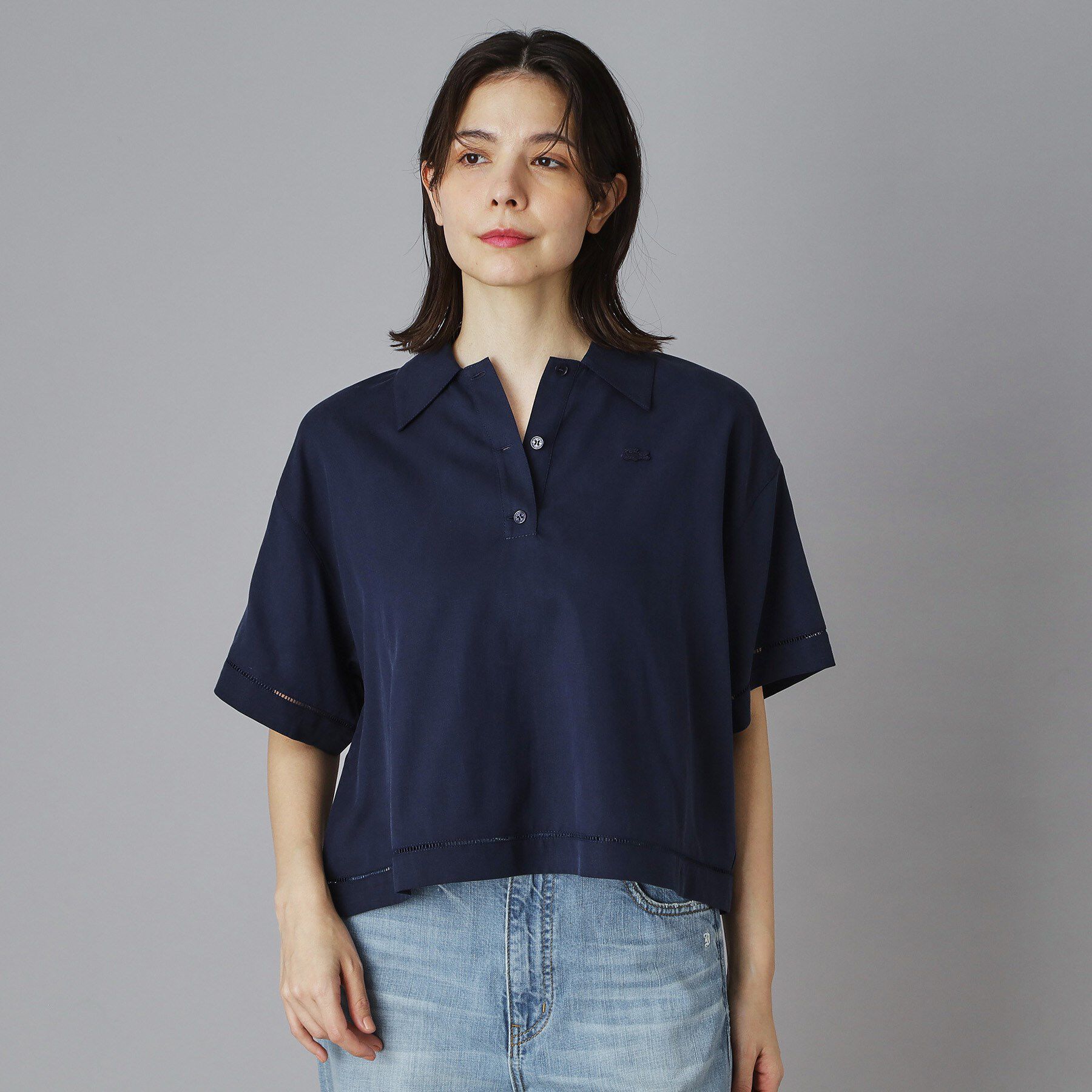 DRESSTERIOR「LACOSTE（ラコステ）ワイドポロシャツ」|ポロシャツ|