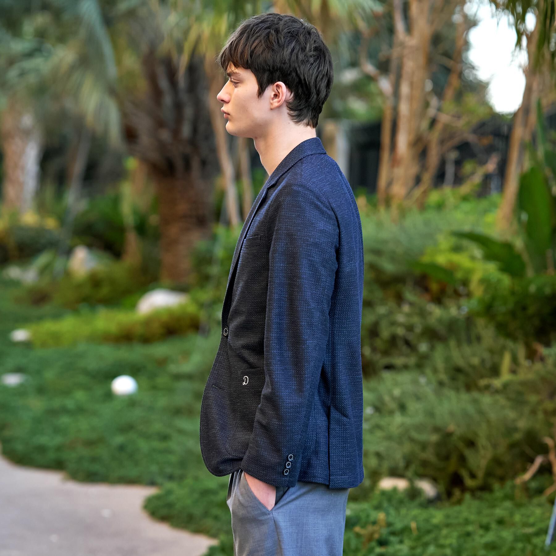 DRESSTERIOR「【Safari5月号掲載/ウォッシャブル】鹿の子 コンフォータブルジャケット」|テーラードジャケット|