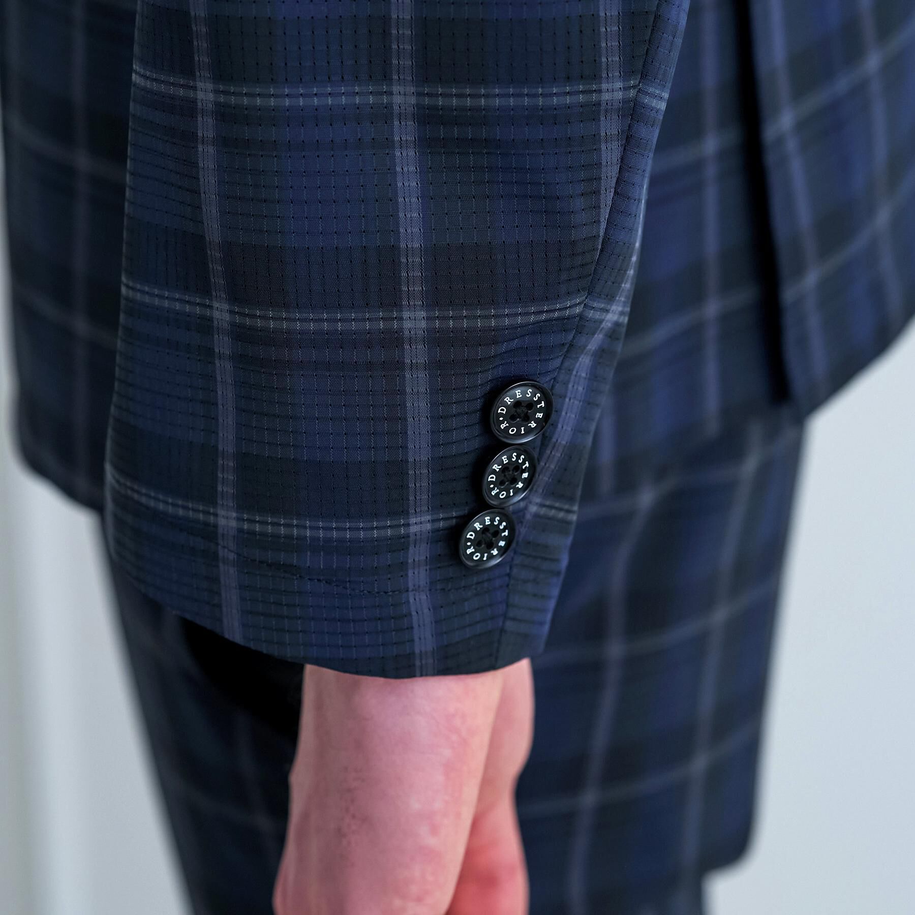 DRESSTERIOR「【セットアップ可/ウォッシャブル/高通気性】DotAir チェックジャケット」|テーラードジャケット|