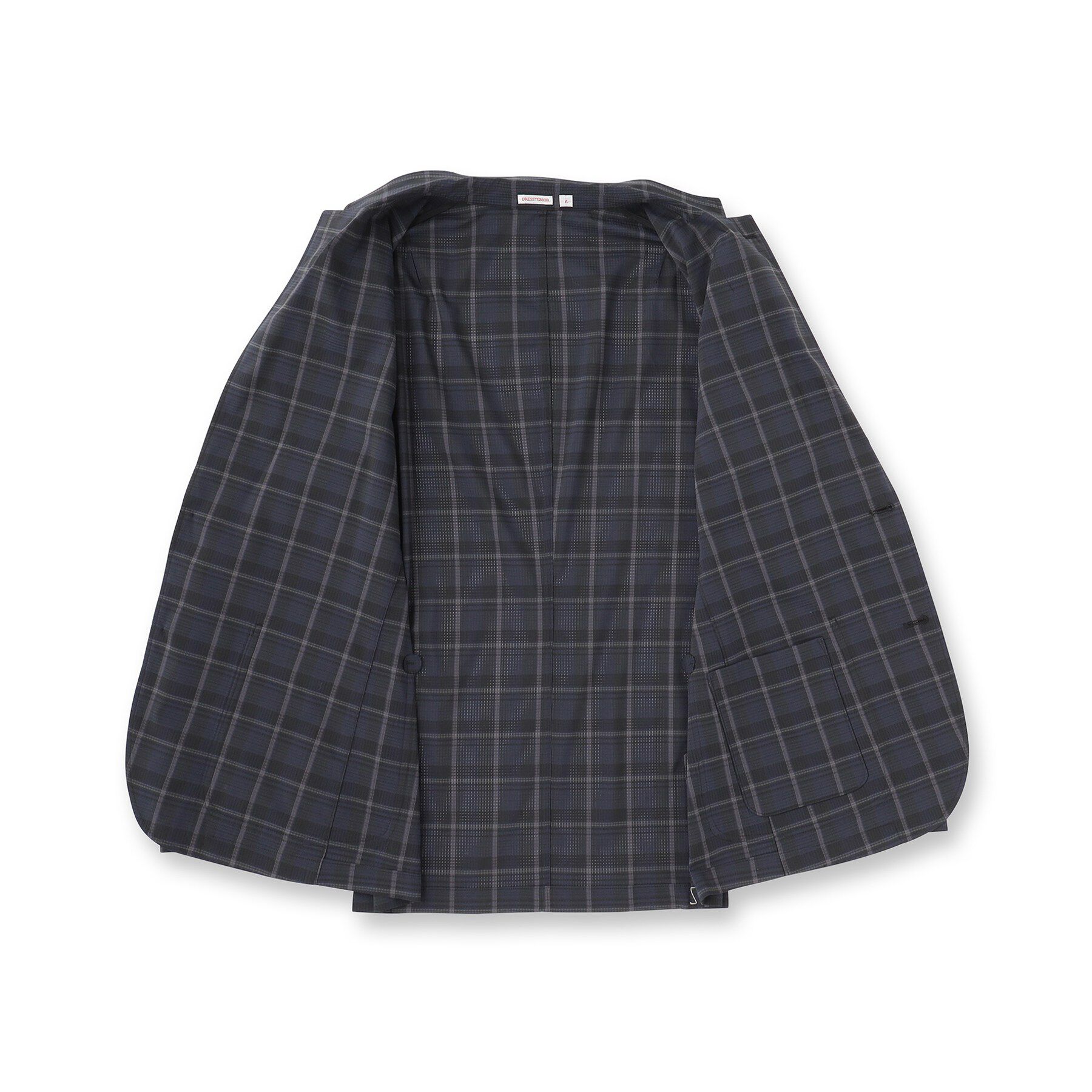 DRESSTERIOR「【セットアップ可/ウォッシャブル/高通気性】DotAir チェックジャケット」|テーラードジャケット|
