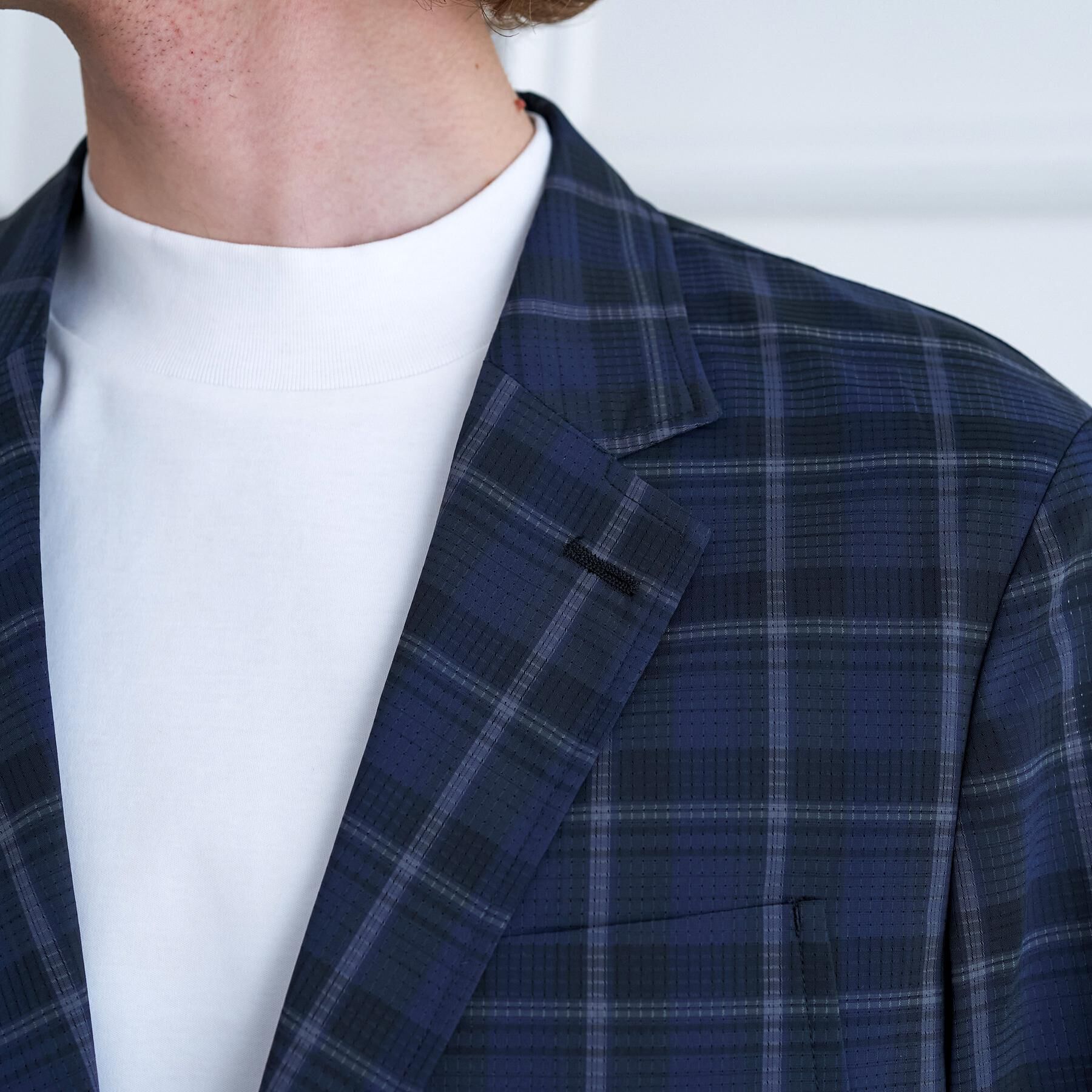 DRESSTERIOR「【セットアップ可/ウォッシャブル/高通気性】DotAir チェックジャケット」|テーラードジャケット|