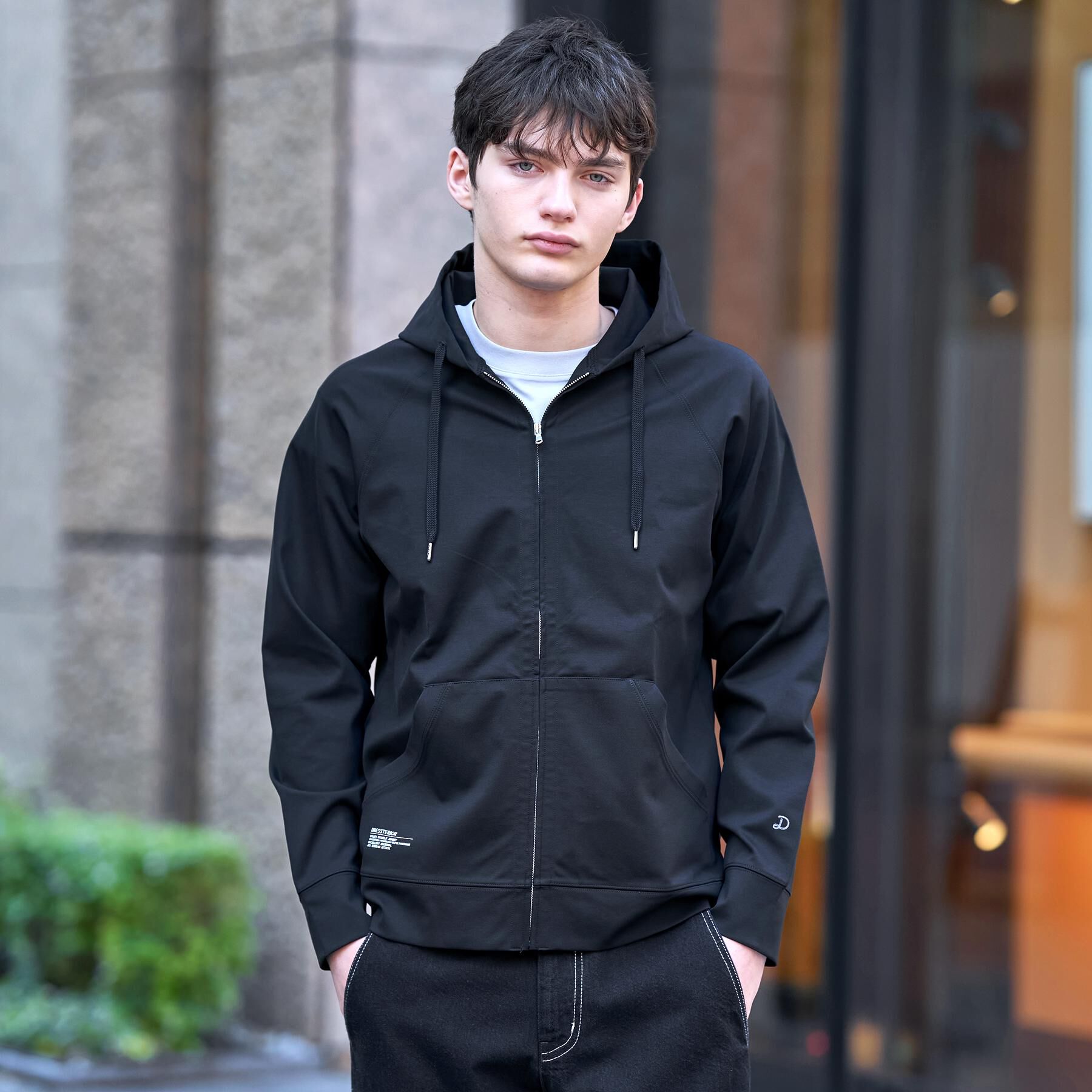 DRESSTERIOR「【接触冷感／セットアップ可】ドライタッチ ハイカウントジップアップパーカ」|パーカー|