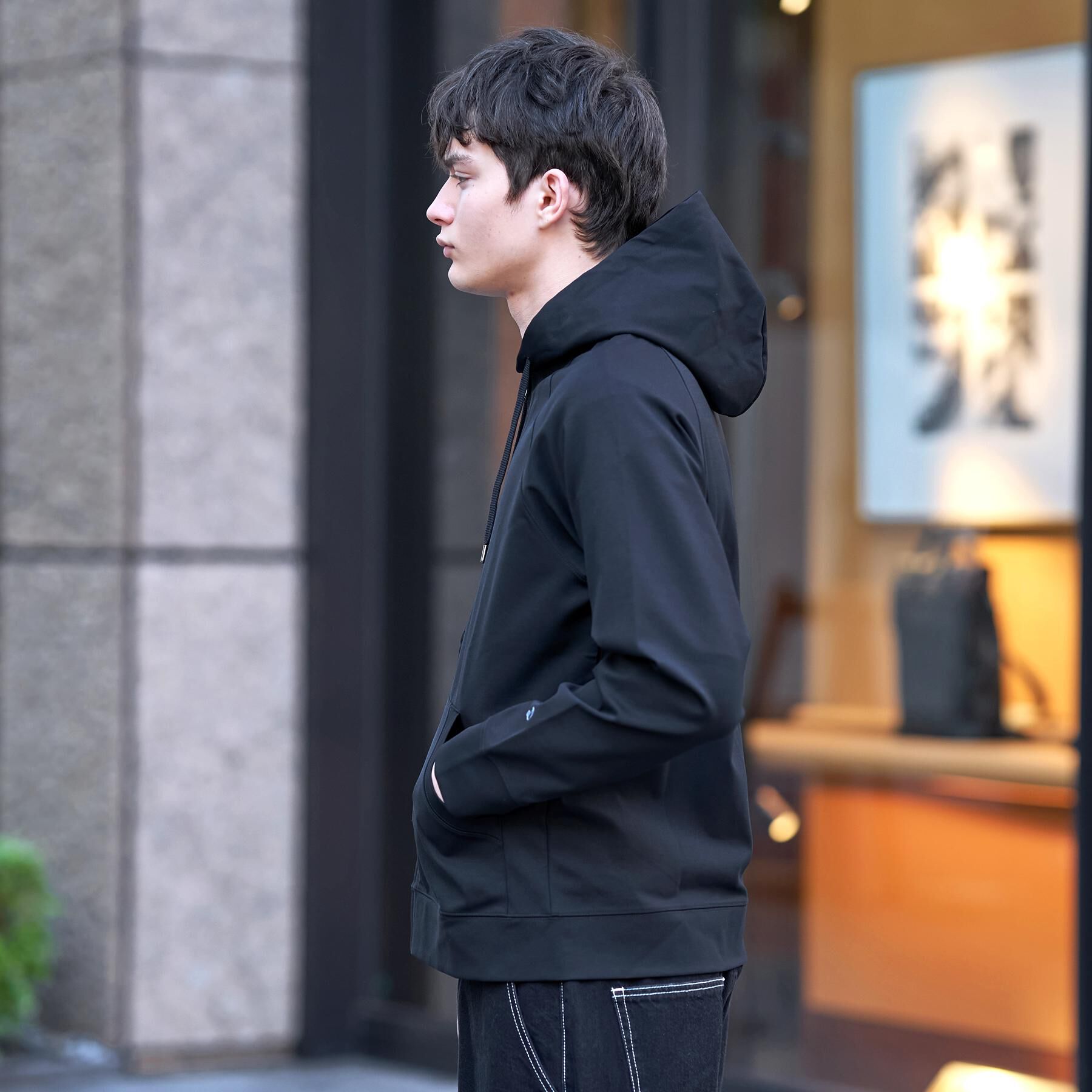 DRESSTERIOR「【接触冷感／セットアップ可】ドライタッチ ハイカウントジップアップパーカ」|パーカー|