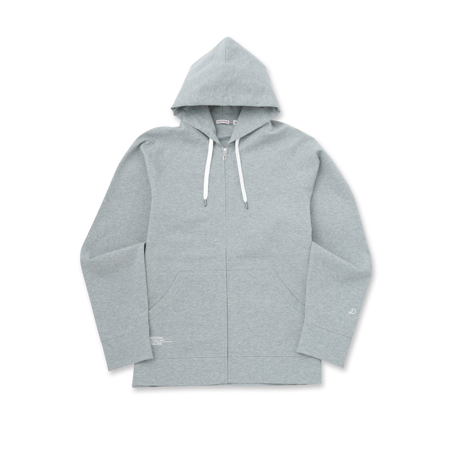 DRESSTERIOR「【接触冷感／セットアップ可】ドライタッチ ハイカウントジップアップパーカ」|パーカー|