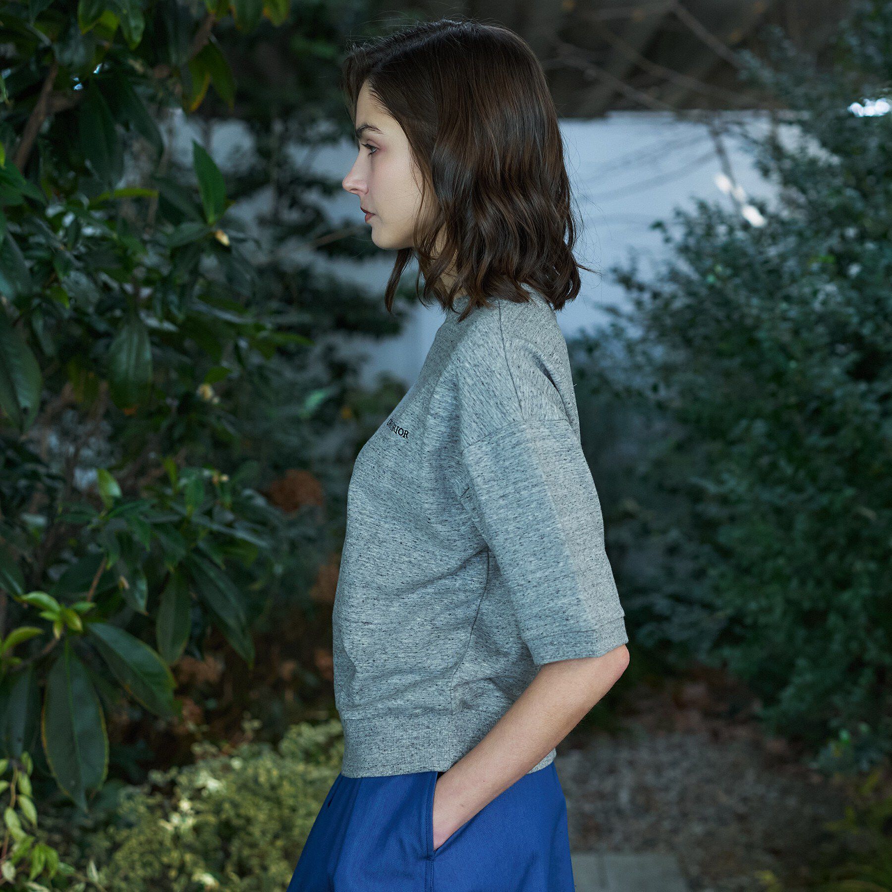 DRESSTERIOR「【セットアップ可/ウォッシャブル】ストレッチ裏毛ハーフスリーブプルオーバー」|Tシャツ・カットソー|