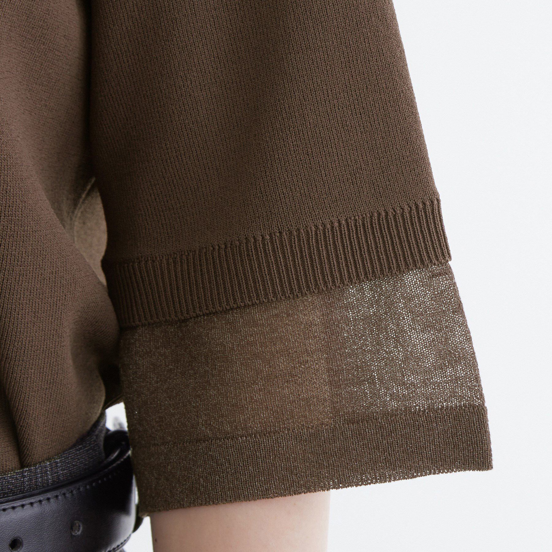 grove「【ひんやり多機能】やわらかドライタッチ 袖口シアードッキングプルオーバー」|ニット・セーター|