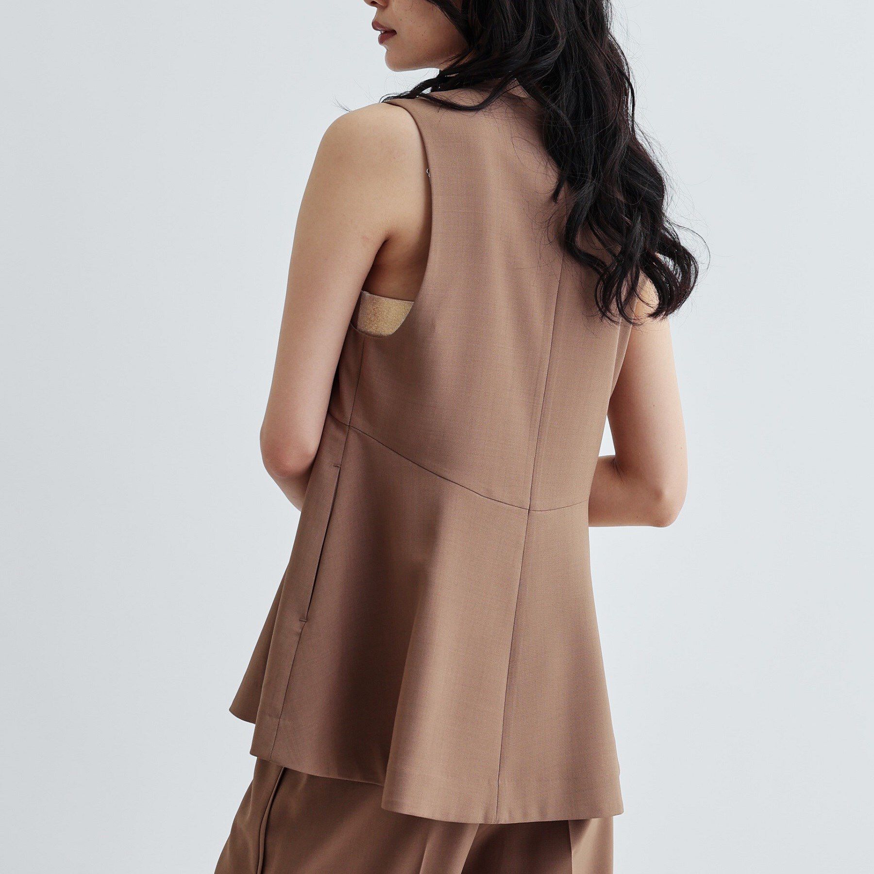 GALLEST「【セットアップ対応】イージーペプラムジレ」|ベスト・ジレ|