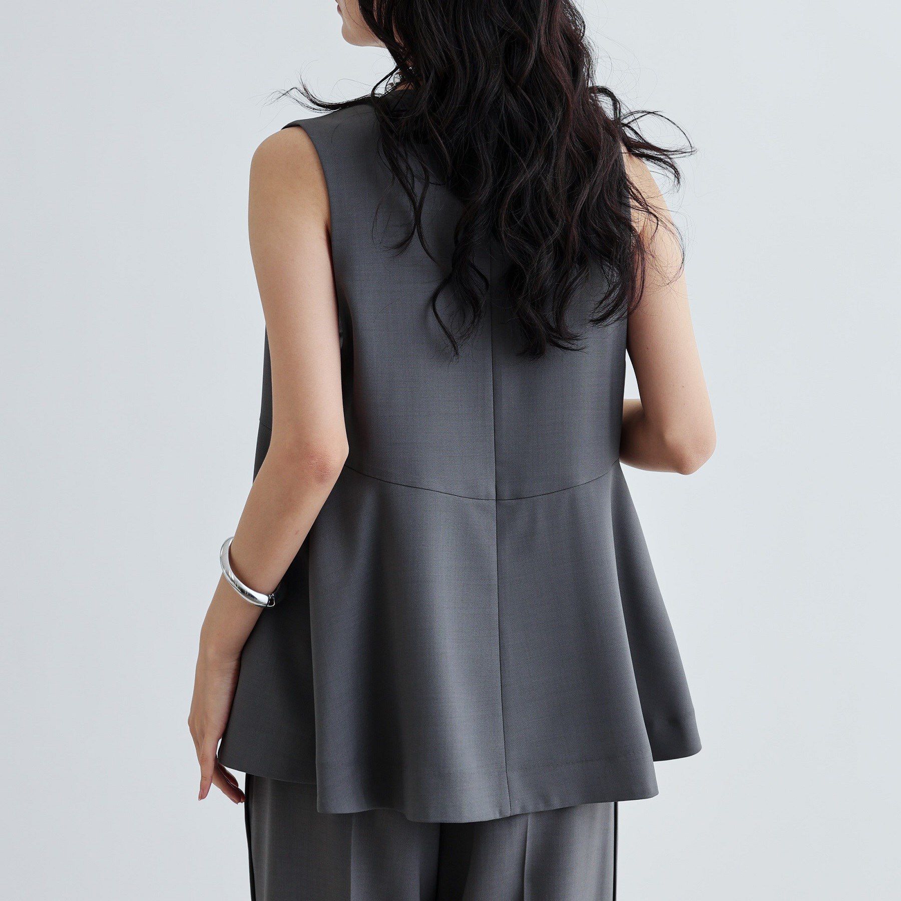 GALLEST「【セットアップ対応】イージーペプラムジレ」|ベスト・ジレ|