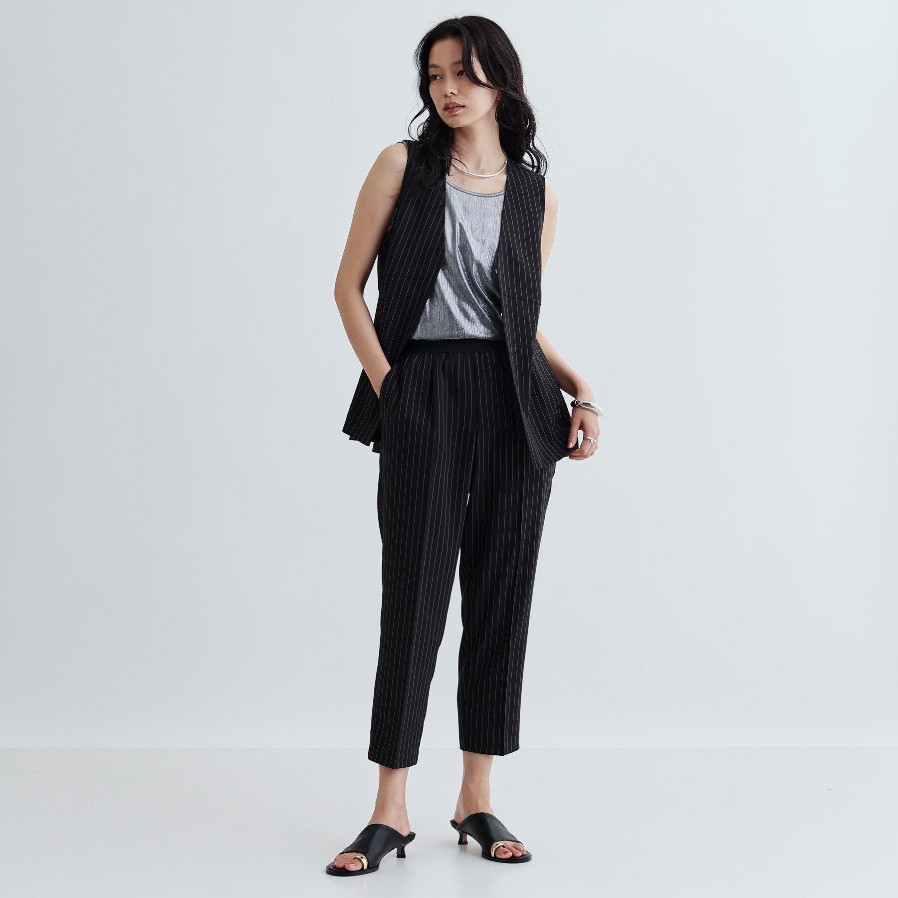 GALLEST「【セットアップ対応】イージーペプラムジレ」|ベスト・ジレ|