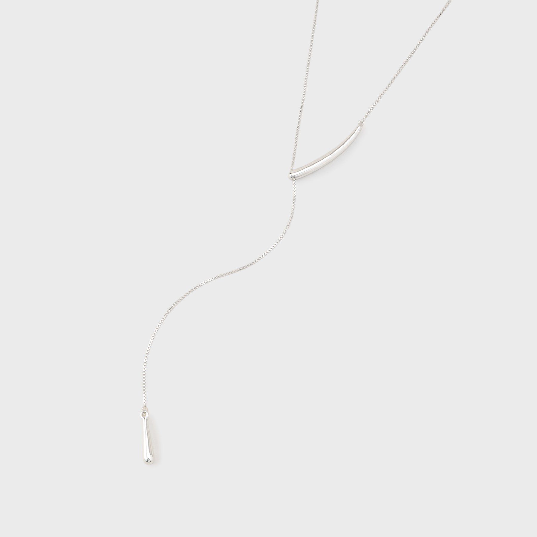INDIVI「【2WAY】フリードロップネックレス」|ネックレス|シルバー(006)