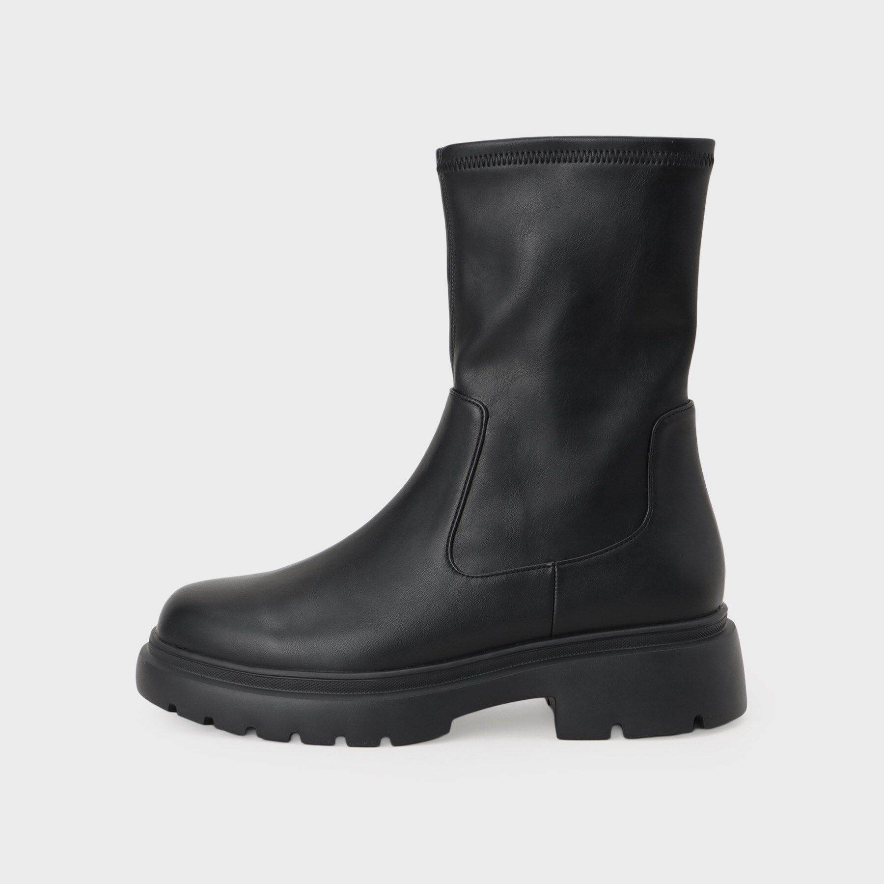 INDIVI「ストレッチミドルブーツ」|ショートブーツ|