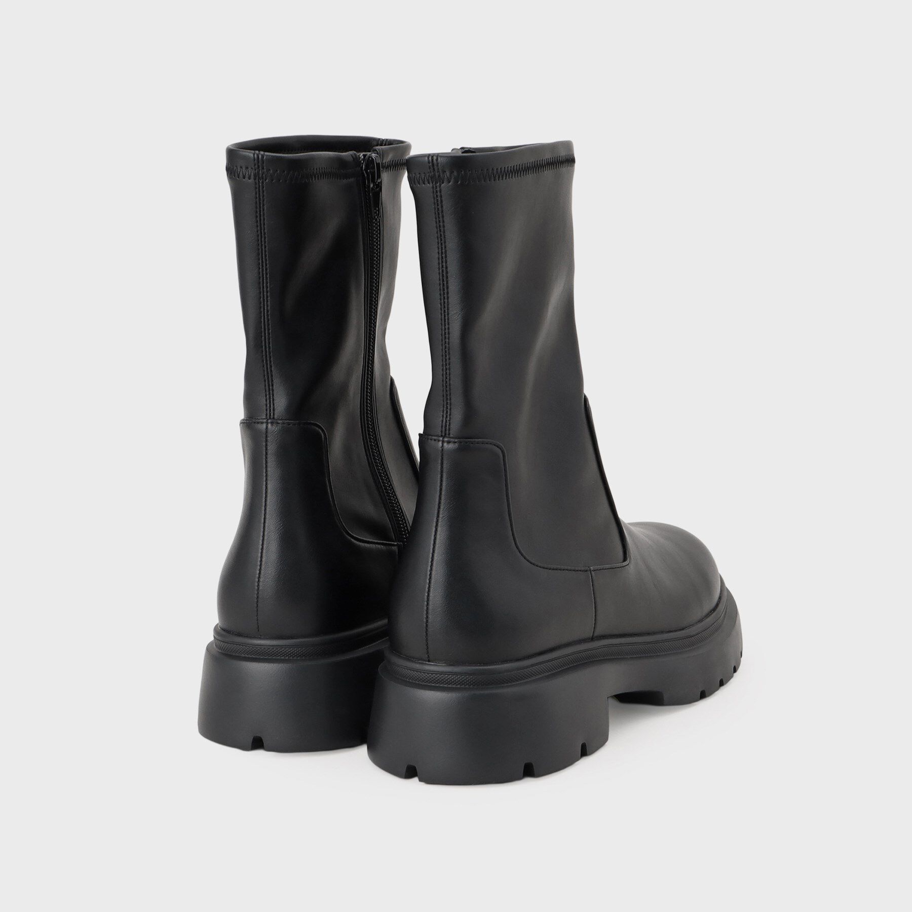 INDIVI「ストレッチミドルブーツ」|ショートブーツ|