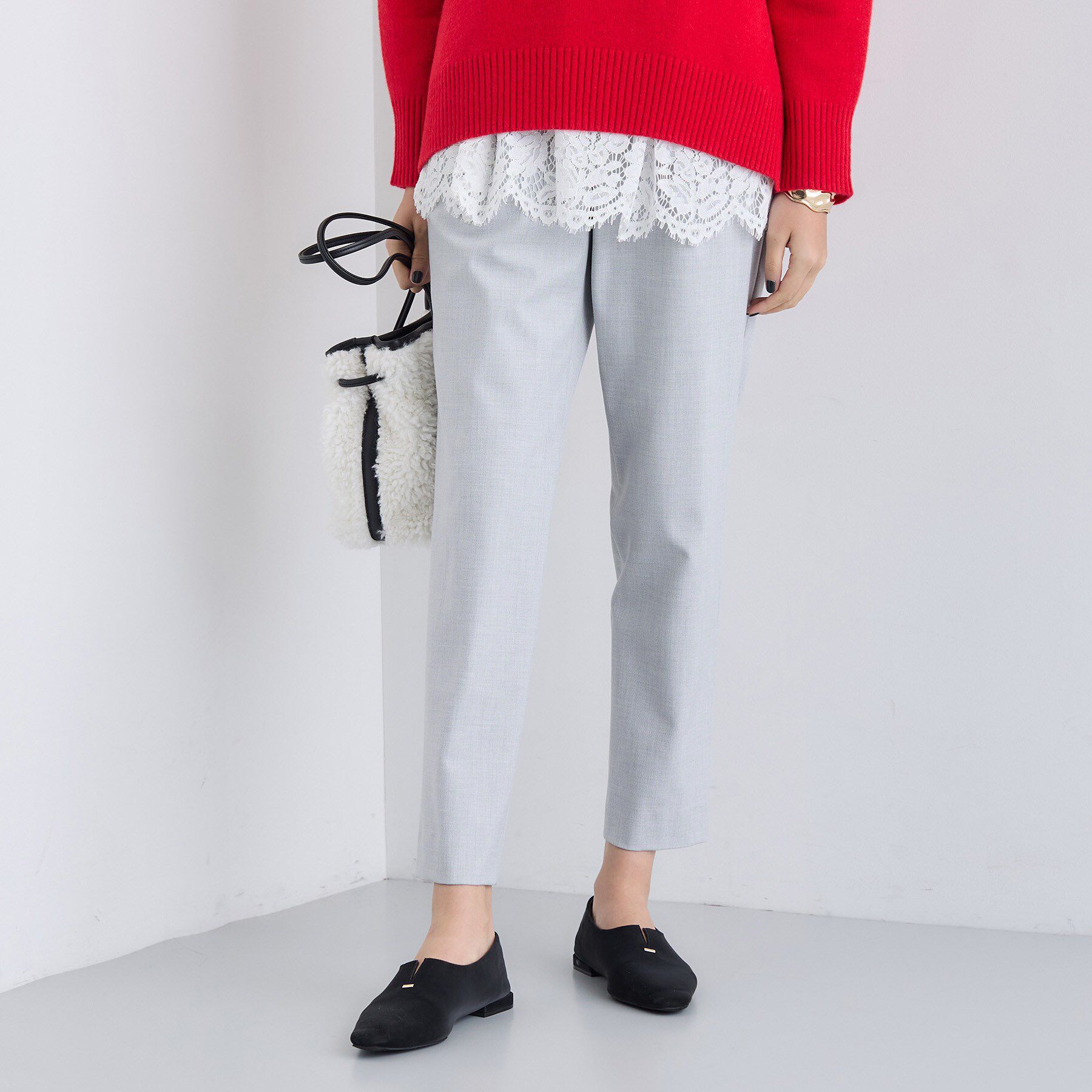 INDIVI「【洗える／裏起毛】ストレッチウォームパンツ」|その他|