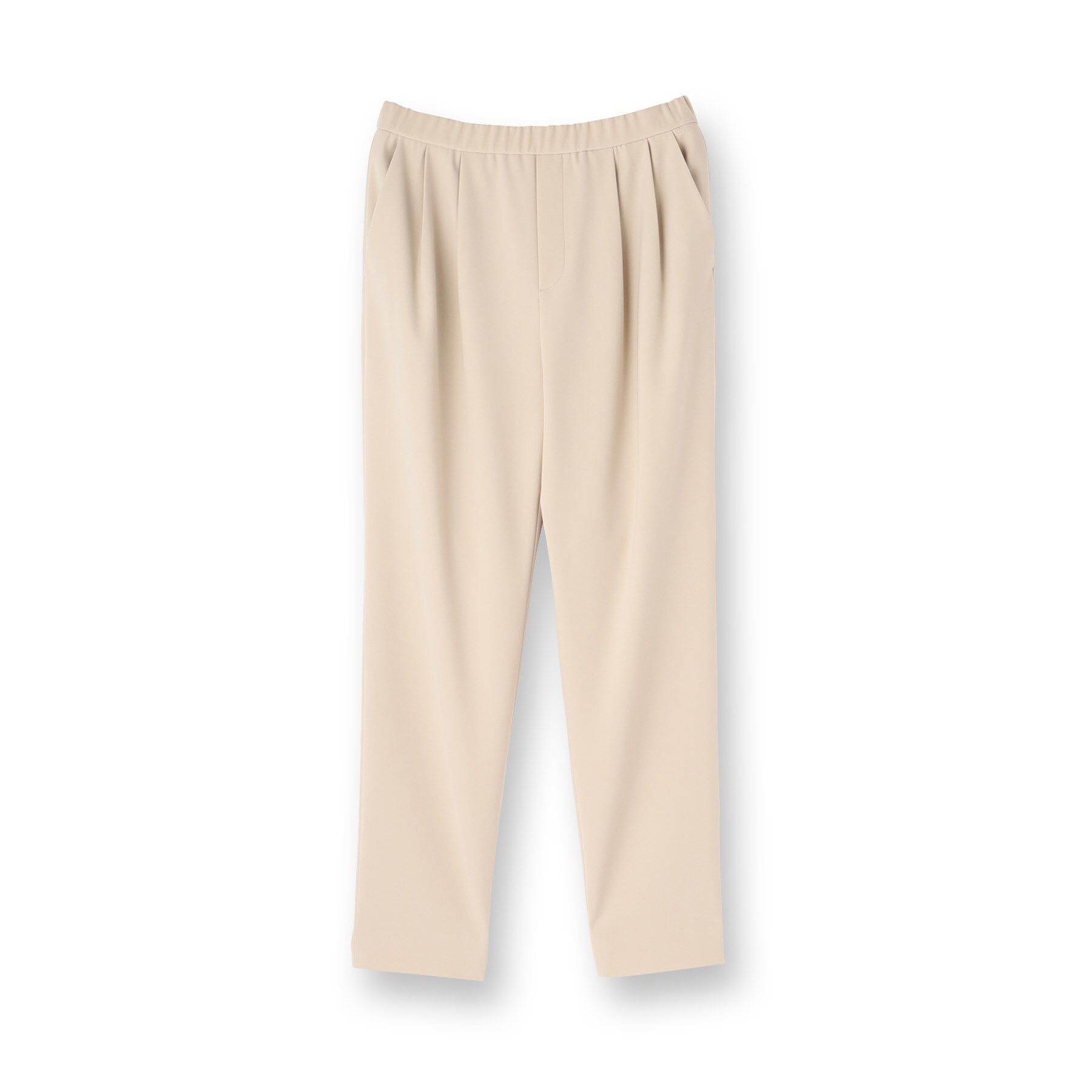 INDIVI「【褒められパンツ／高ストレッチ】タックテーパードパンツ」|その他|