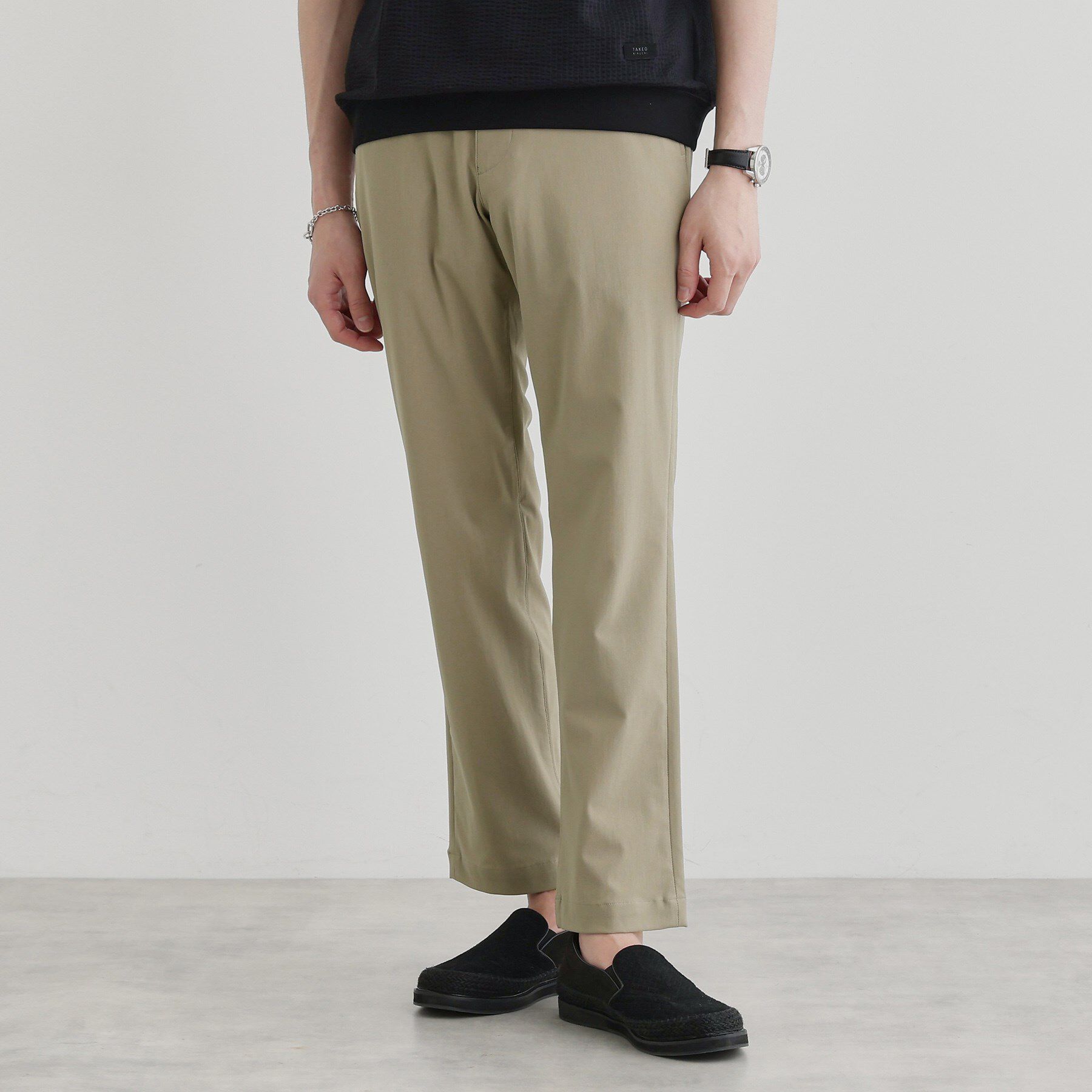 TAKEO KIKUCHI「サイドゴアウエスト ストレートパンツ」|その他|