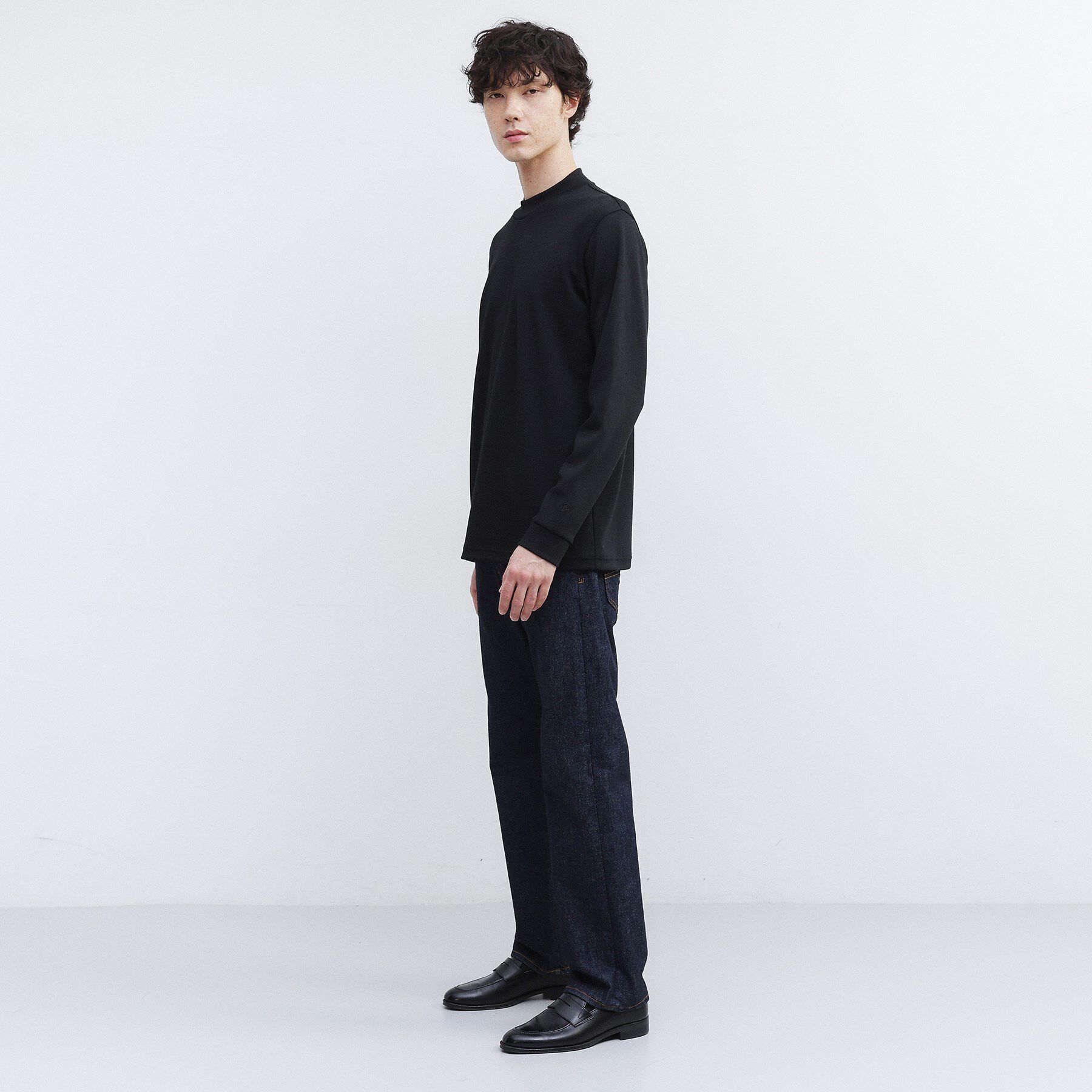 TAKEO KIKUCHI「ウール混 モックネック プルオーバー」|Tシャツ・カットソー|