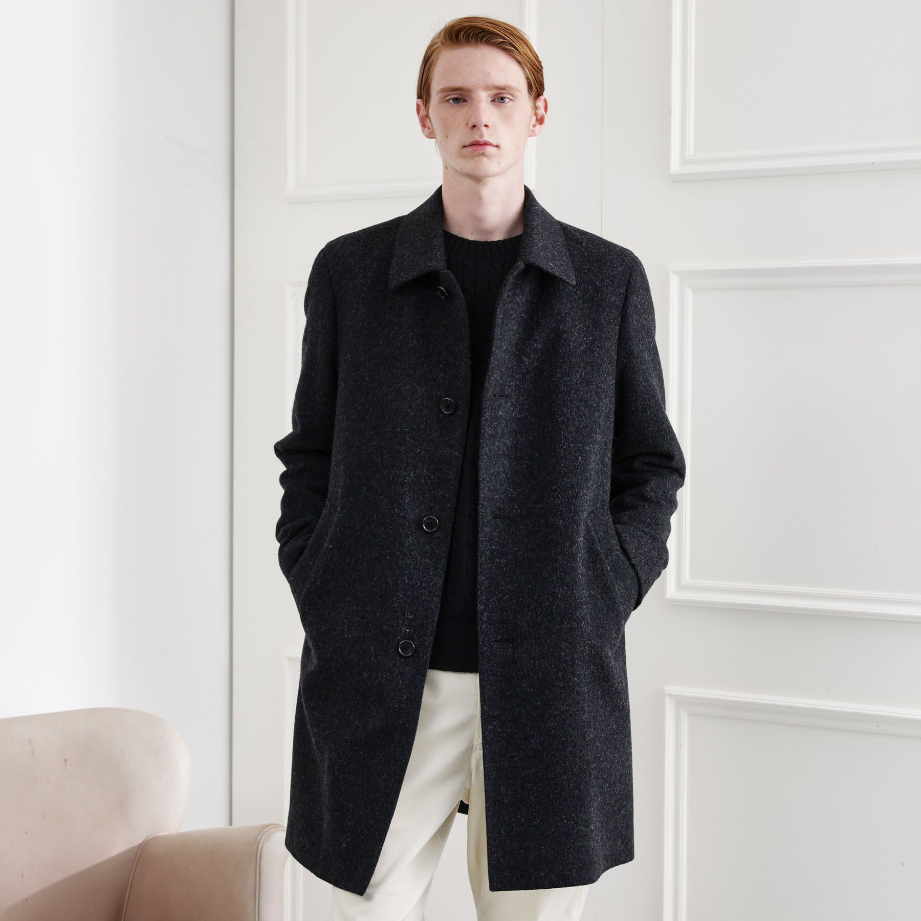 TAKEO KIKUCHI「【LIMITED】ウール混ステンカラーコート」|ステンカラーコート|