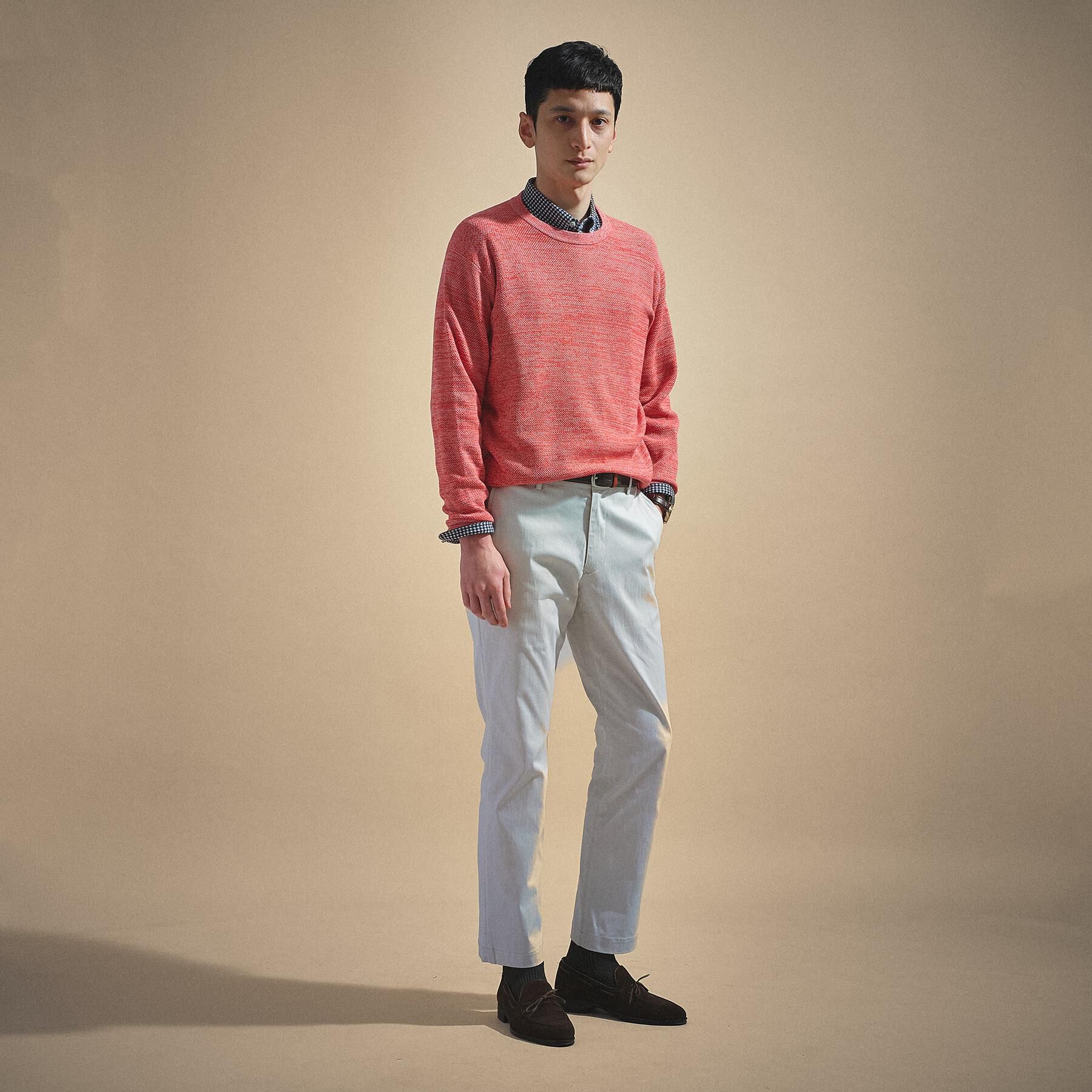 TAKEO KIKUCHI「【洗える】カラースプリングニット」|ニット・セーター|