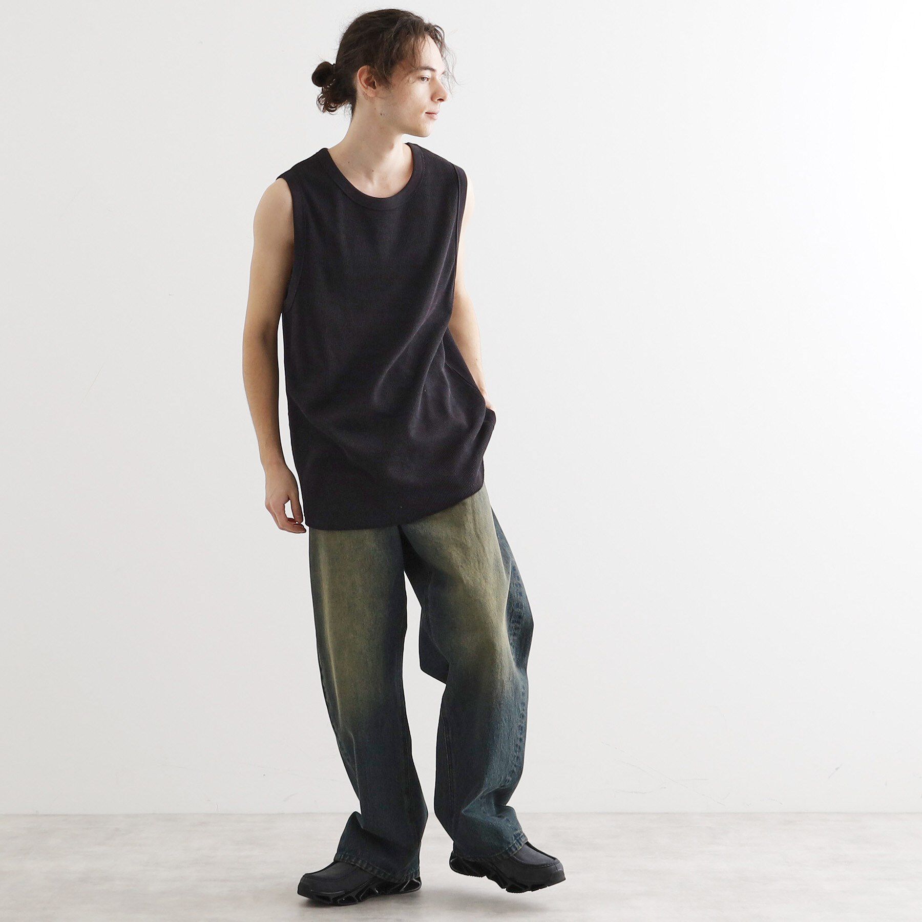 tk.TAKEO KIKUCHI「ワッフルノースリーブタンクトップ」|タンクトップ|