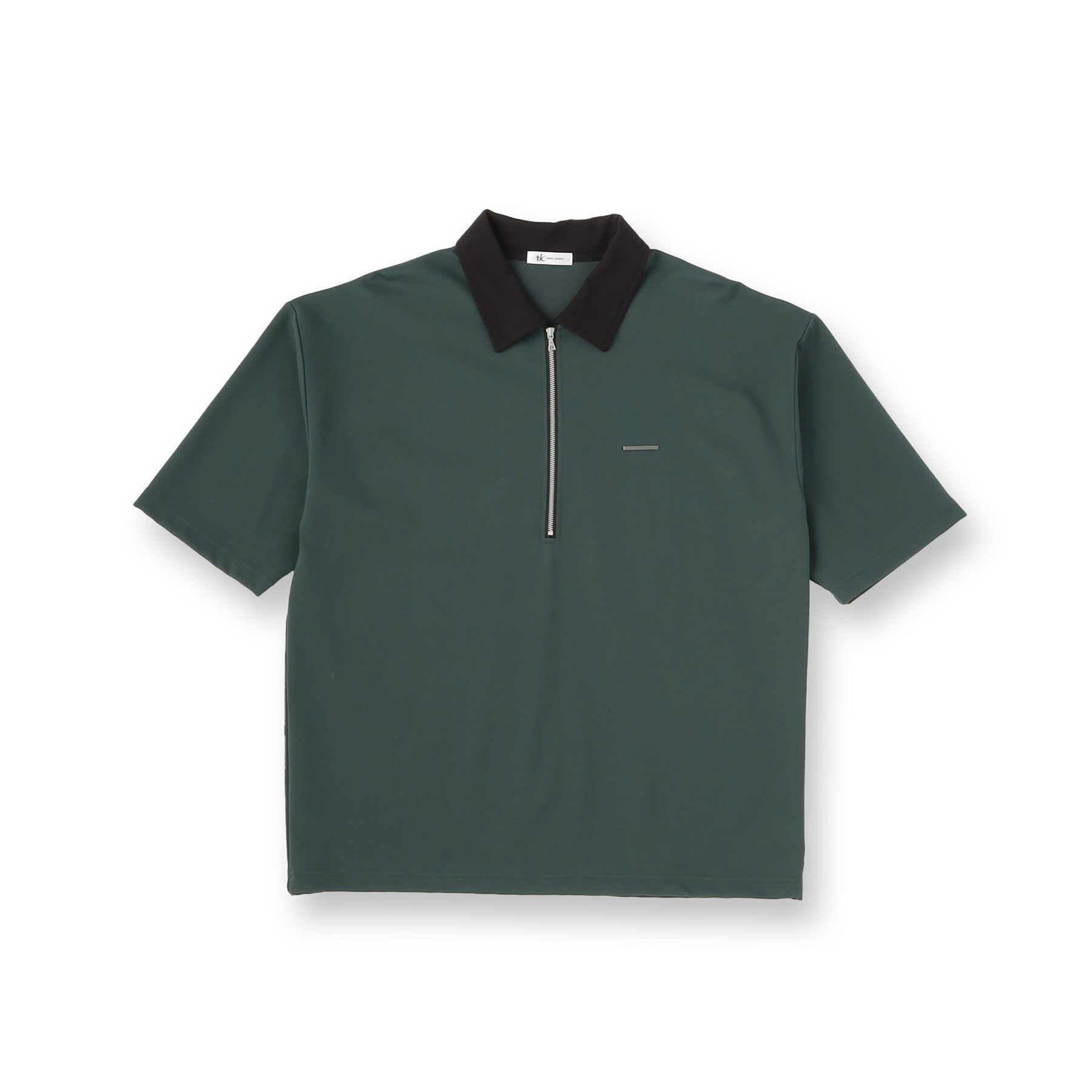 tk.TAKEO KIKUCHI「配色ハーフジップポロシャツ」|ポロシャツ|